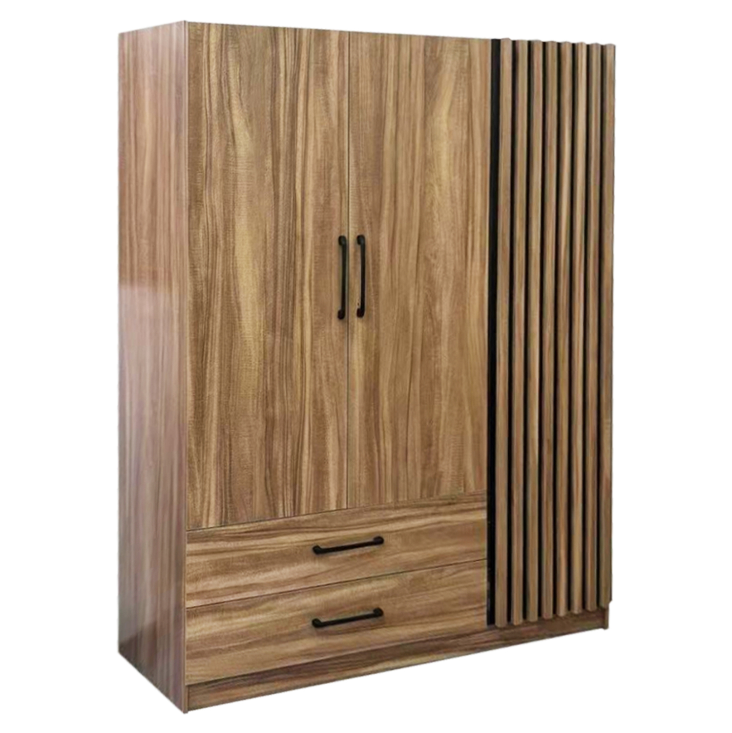 ntoylapa-3fylli-me-2-syrtaria-fb91839001 ΝΤΟΥΛΑΠΑ 3ΦΥΛΛΗ ΜΕ 2 ΣΥΡΤΑΡΙΑ HARRY HM18390.01 ΜΕΛΑΜΙΝΗ ΦΥΣΙΚΟ & ΜΑΥΡΟ 150x55x180Υεκ - Image 1