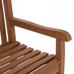 ΠΑΓΚΑΚΙ ΚΗΠΟΥ 2ΘΕΣΙΟ ELENA HM6651 ΞΥΛΟ TEAK--ΦΥΣΙΚΟ 120x60x95Υεκ. - Image 9