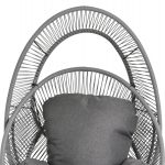 ΠΟΛΥΘΡΟΝΑ-ΦΩΛΙΑ RULER HM6506.01 ΓΚΡΙ ΜΕΤΑΛΛΟ-P.E.RATTAN-ΜΑΞΙΛΑΡΙΑ 90x85x149Υεκ - Image 7