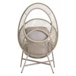 ΠΟΛΥΘΡΟΝΑ-ΦΩΛΙΑ RULER HM6506.02 ΜΟΚΑ ΜΕΤΑΛΛΟ-P.E.RATTAN--ΓΚΡΙ ΜΑΞΙΛΑΡΙΑ 90x85x149Υεκ - Image 5