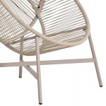 ΠΟΛΥΘΡΟΝΑ-ΦΩΛΙΑ RULER HM6506.02 ΜΟΚΑ ΜΕΤΑΛΛΟ-P.E.RATTAN--ΓΚΡΙ ΜΑΞΙΛΑΡΙΑ 90x85x149Υεκ - Image 8