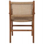 ΠΟΛΥΘΡΟΝΑ ΜΑΣΙΦ ΞΥΛΟ ΤEAK ΦΥΣΙΚΟ RATTAN ΣΧΟΙΝΙ 54Χ58Χ88Υεκ.HM9385.01 - Image 6