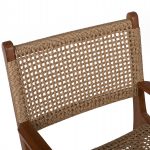 ΠΟΛΥΘΡΟΝΑ ΜΑΣΙΦ ΞΥΛΟ ΤEAK ΦΥΣΙΚΟ RATTAN ΣΧΟΙΝΙ 54Χ58Χ88Υεκ.HM9385.01 - Image 7