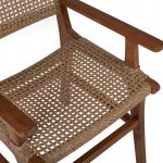 ΠΟΛΥΘΡΟΝΑ ΜΑΣΙΦ ΞΥΛΟ ΤEAK ΦΥΣΙΚΟ RATTAN ΣΧΟΙΝΙ 54Χ58Χ88Υεκ.HM9385.01 - Image 8