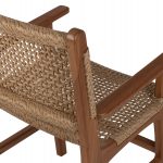 ΠΟΛΥΘΡΟΝΑ ΜΑΣΙΦ ΞΥΛΟ ΤEAK ΦΥΣΙΚΟ RATTAN ΣΧΟΙΝΙ 54Χ58Χ88Υεκ.HM9385.01 - Image 10