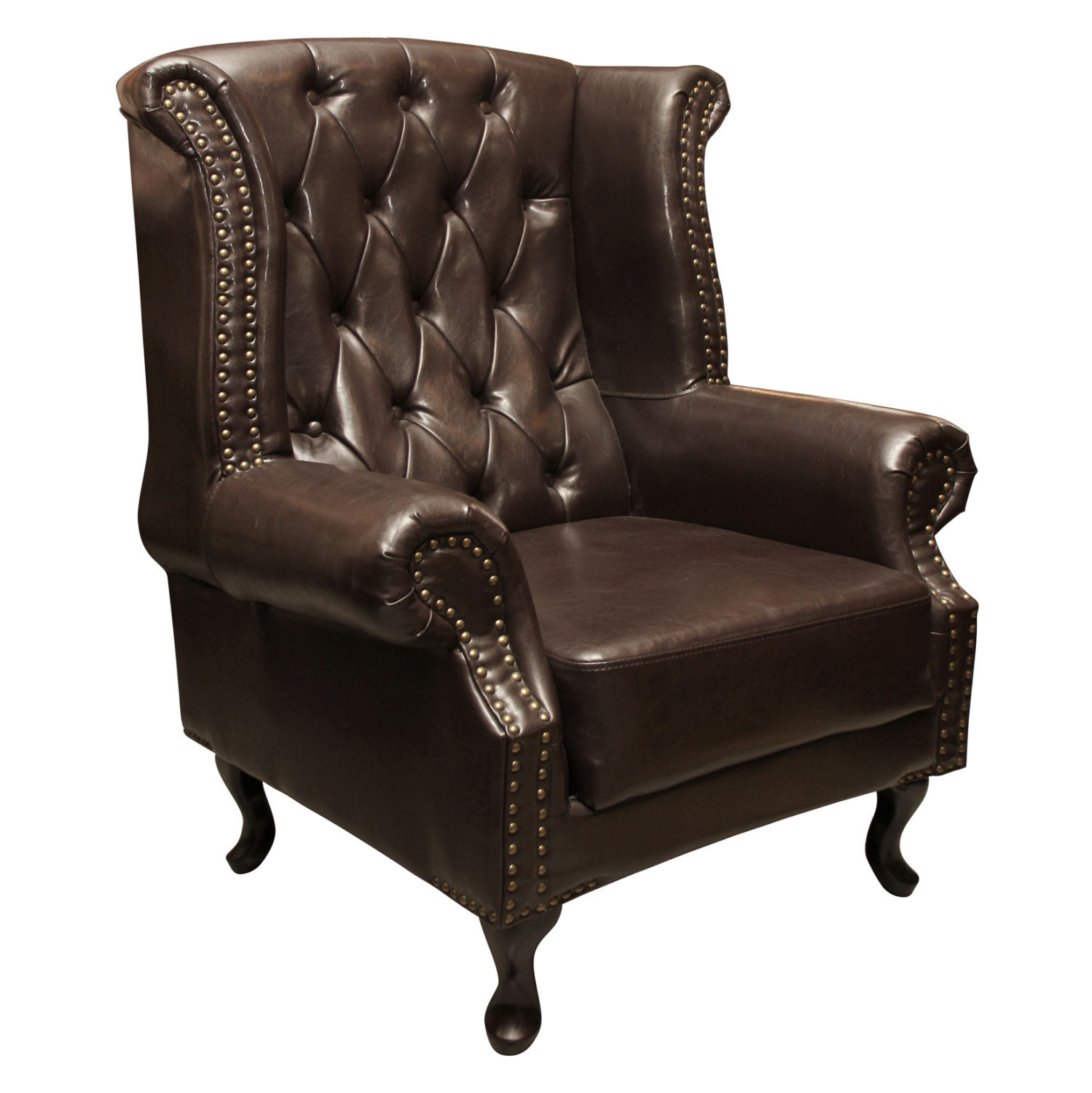 polythrona-mperzera-fb9005301-pu-skkafe- ΠΟΛΥΘΡΟΝΑ-ΜΠΕΡΖΕΡΑ T.CHESTERFIELD POLINA HM0053.01 PU ΣΚ.ΚΑΦΕ 83x75x107 εκ. - Image 1