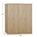 ΣΕΤ 2 ΤΜΧ ΝΤΟΥΛΑΠΑ 4ΦΥΛΛΗ SONAMA 160X42X181 HM11350.02 - Image 2
