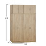 ΣΕΤ 4 ΤΜΧ ΝΤΟΥΠΑΛΑ 4ΦΥΛΛΗ ΜΕ ΠΑΤΑΡΙ SONAMA 160X42X241 HM11353.02 - Image 2