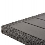 ΣΕΤ ΣΑΛΟΝΙ ΓΩΝΙΑ & ΤΡΑΠΕΖΙ CARSON HM6078.01 ΓΚΡΙ ΣΥΝΘ.RATTAN-ΜΑΞΙΛΑΡΙΑ - Image 5