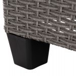 ΣΕΤ ΣΑΛΟΝΙ ΓΩΝΙΑ & ΤΡΑΠΕΖΙ CARSON HM6078.01 ΓΚΡΙ ΣΥΝΘ.RATTAN-ΜΑΞΙΛΑΡΙΑ - Image 9