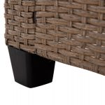 ΣΕΤ ΣΑΛΟΝΙ ΓΩΝΙΑ & ΤΡΑΠΕΖΙ CARSON HM6078.02 ΜΟΚΑ ΣΥΝΘ.RATTAN-ΜΑΞΙΛΑΡΙΑ - Image 9