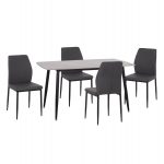 ΣΕΤ ΤΡΑΠΕΖΑΡΙΑΣ 5ΤΜΧ RAVEN HM10743 ΚΕΡΑΜΙΚΟ TOP ΓΚΡΙ ΜΑΡΜΑΡΟ--ΓΚΡΙ ΥΦΑΣΜΑ