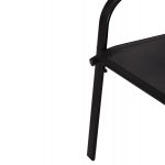 ΣΕΤ ΤΡΑΠΕΖΑΡΙΑΣ 5ΤΜΧ BRUNO HM10895.03 ΜΑΥΡΟ ΜΕΤΑΛΛΙΚΟ & TEXTILENE - Image 6