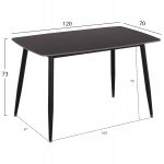 ΣΕΤ ΤΡΑΠΕΖΑΡΙΑΣ 5ΤΜΧ RAVEN HM21265.02 ΚΕΡΑΜΙΚΟ TOP ΜΑΥΡΟ ΜΑΡΜΑΡΟ--ΒΕΛΟΥΔΟ ΚΥΠΑΡΙΣΣΙ - Image 2