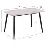 ΣΕΤ ΤΡΑΠΕΖΑΡΙΑΣ 5ΤΜΧ RAVEN HM21266.02 ΚΕΡΑΜΙΚΟ TOP CALACATTA--ΚΡΕΜ PU - Image 2