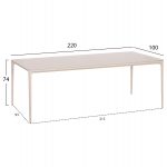 ΣΕΤ ΤΡΑΠΕΖΑΡΙΑΣ 9ΤΜΧ STAD HM10865.02 ΜΠΕΖ ΑΛΟΥΜ.& OLEFIN-ΛΕΥΚΟ SINTERED STONE TOP - Image 3