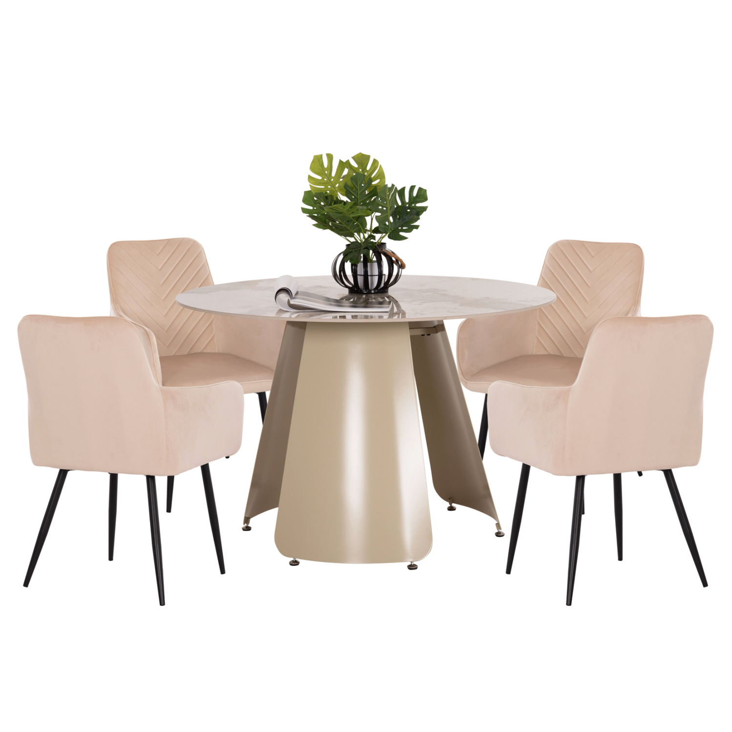 set-trapezarias-eschoroy-5tmch-fb910868- ΣΕΤ ΤΡΑΠΕΖΑΡΙΑΣ ΕΣ.ΧΩΡΟΥ 5ΤΜΧ SEDAR HM10868 ΤΡΑΠΕΖΙ & 4 ΠΟΛΥΘΡΟΝΕΣ LATRELL - Image 1