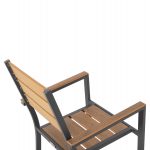 ΣΕΤ ΤΡΑΠΕΖΑΡΙΑΣ TABER HM21197 ΤΡΑΠΕΖΙ & 4 ΠΟΛΥΘΡΟΝΕΣ-ΑΛΟΥΜΙΝΙΟ & POLYWOOD-ΑΝΘΡΑΚΙ - Image 6