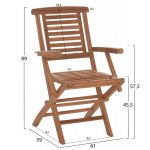 ΣΕΤ ΤΡΑΠΕΖΑΡΙΑΣ WONDER HM21290 ΤΡΑΠΕΖΙ & 4 ΠΟΛΥΘΡΟΝΕΣ ΠΤΥΣΣΟΜΕΝΕΣ-ΤΕΑΚ - Image 3
