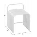 ΣΚΑΜΠΟ ΣΕΙΡΑ INTREPID HM6326.02 ΑΛΟΥΜΙΝΙΟ ΣΕ ΛΕΥΚΟ 40x38x55Υεκ. - Image 2