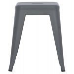 ΣΚΑΜΠΟ ΜΕΤΑΛΛΙΚΟ MELITA HM0096.50 ΣΕ ΓΚΡΙ ΜΑΤ ΧΡΩΜΑ 37x37x45Υεκ. - Image 3