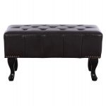 ΤΑΜΠΟΥΡΕ ΥΠΟΠΟΔΙΟ T.CHESTERFIELD EMMA HM226.01 PU 80x44x39Y εκ.ΣΚ.ΚΑΦΕ - Image 3