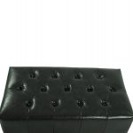 ΤΑΜΠΟΥΡΕ ΥΠΟΠΟΔΙΟ T.CHESTERFIELD EMMA HM226.08 PU ΚΥΠΑΡΙΣΣΙ-ΜΑΥΡΑ ΠΟΔΙΑ 80x45x39Yεκ. - Image 4