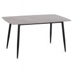 ΤΡΑΠΕΖΙ RAVEN HM18149.13 ΚΕΡΑΜΙΚΟ TOP ΜΕ ΟΨΗ ΓΚΡΙ ΜΑΡΜΑΡΟ 140x80x74Υεκ. - Image 5