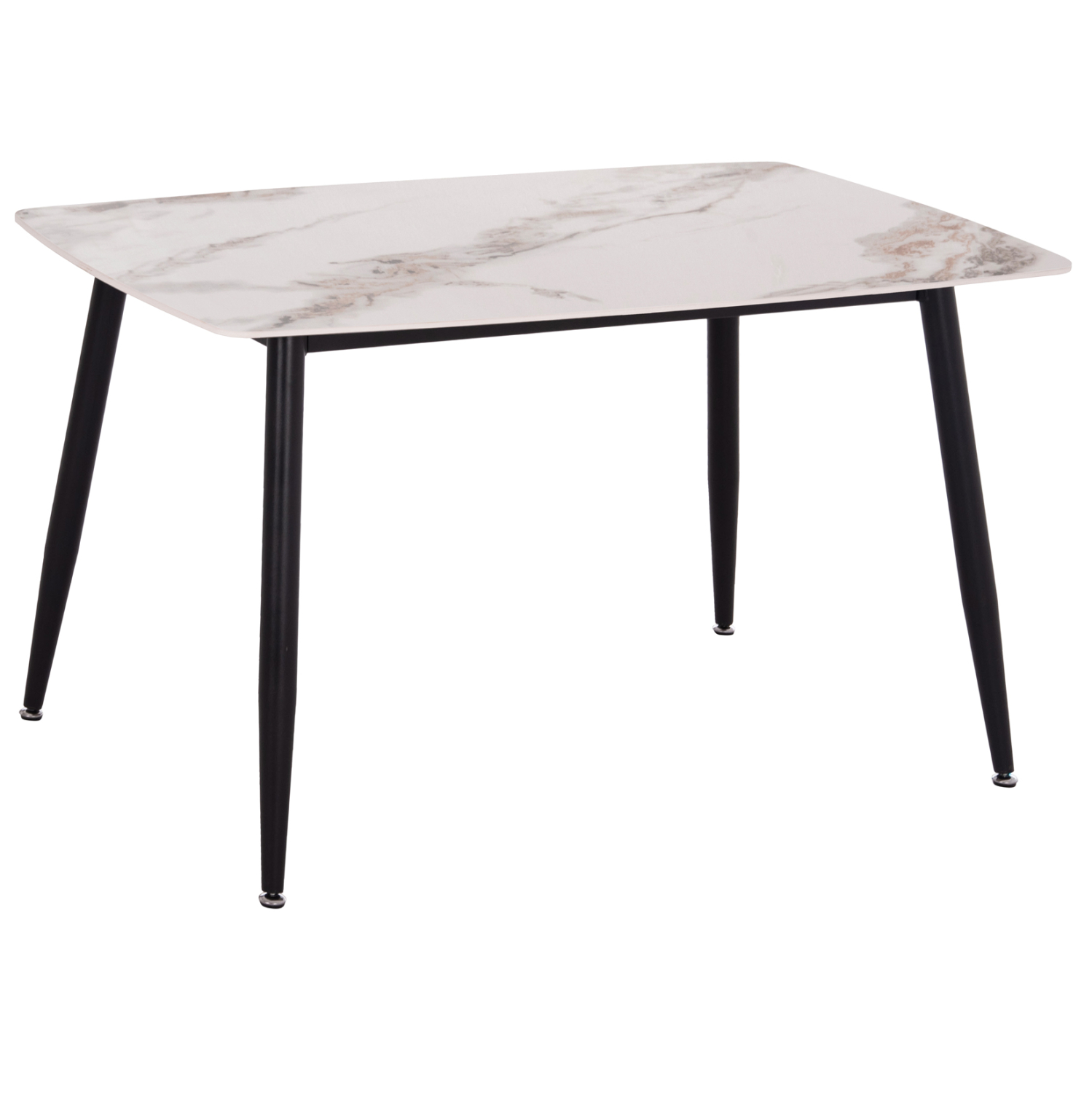 trapezi-fb9985404-keramiko-top-me-opsi-m ΤΡΑΠΕΖΙ RAVEN HM9854.04 ΚΕΡΑΜΙΚΟ TOP ΜΕ ΟΨΗ ΜΑΡΜΑΡΟΥ τ.CALACATTA 120x70x73Υεκ. - Image 1