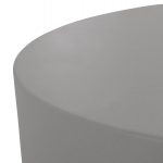 ΤΡΑΠΕΖΙ ΜΕΣΗΣ ΣΤΡΟΓΓΥΛΟ KYOKO HM6579.01 ΓΚΡΙ FIBER CEMENT Φ90x34Υεκ. - Image 5