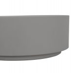 ΤΡΑΠΕΖΙ ΜΕΣΗΣ ΣΤΡΟΓΓΥΛΟ KYOKO HM6579.01 ΓΚΡΙ FIBER CEMENT Φ90x34Υεκ. - Image 6