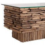ΤΡΑΠΕΖΙ ΣΑΛΟΝΙΟΥ ΟΡΘΟΓΩΝΙΟ SPARROW HM18366 DRIFTWOOD--ΓΥΑΛΙ 105x45x47Υεκ. - Image 7