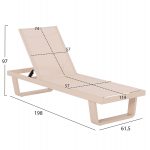 ΞΑΠΛΩΣΤΡΑ ΑΛΟΥΜΙΝΙΟΥ ΜΕ ΥΦΑΣΜΑ TESLIN RICKON HM6292.04 ΣΕ ΣΑΜΠΑΝΙ 198x61,5x97Υεκ. - Image 2