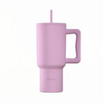 ESTIA ΘΕΡΜΟΣ STRAW TUMBLER XL SAVE THE AEGEAN 900ml LAVENDER