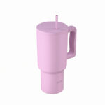 ESTIA ΘΕΡΜΟΣ STRAW TUMBLER XL SAVE THE AEGEAN 900ml LAVENDER - Image 2