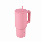 ESTIA ΘΕΡΜΟΣ STRAW TUMBLER XL SAVE THE AEGEAN 900ml ROSE - Image 2