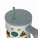 ESTIA ΘΕΡΜΟΣ STRAW TUMBLER XL SAVE THE AEGEAN 900ml URBAN VIBES - Image 3