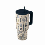 ESTIA ΘΕΡΜΟΣ STRAW TUMBLER XL SAVE THE AEGEAN 900ml SALT LIFE - Image 2