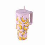 ESTIA ΘΕΡΜΟΣ STRAW TUMBLER XL SAVE THE AEGEAN 900ml BANANA MOOD - Image 2