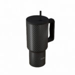 ESTIA ΘΕΡΜΟΣ STRAW TUMBLER XL SAVE THE AEGEAN 900ml CARBON FIBRE - Image 2