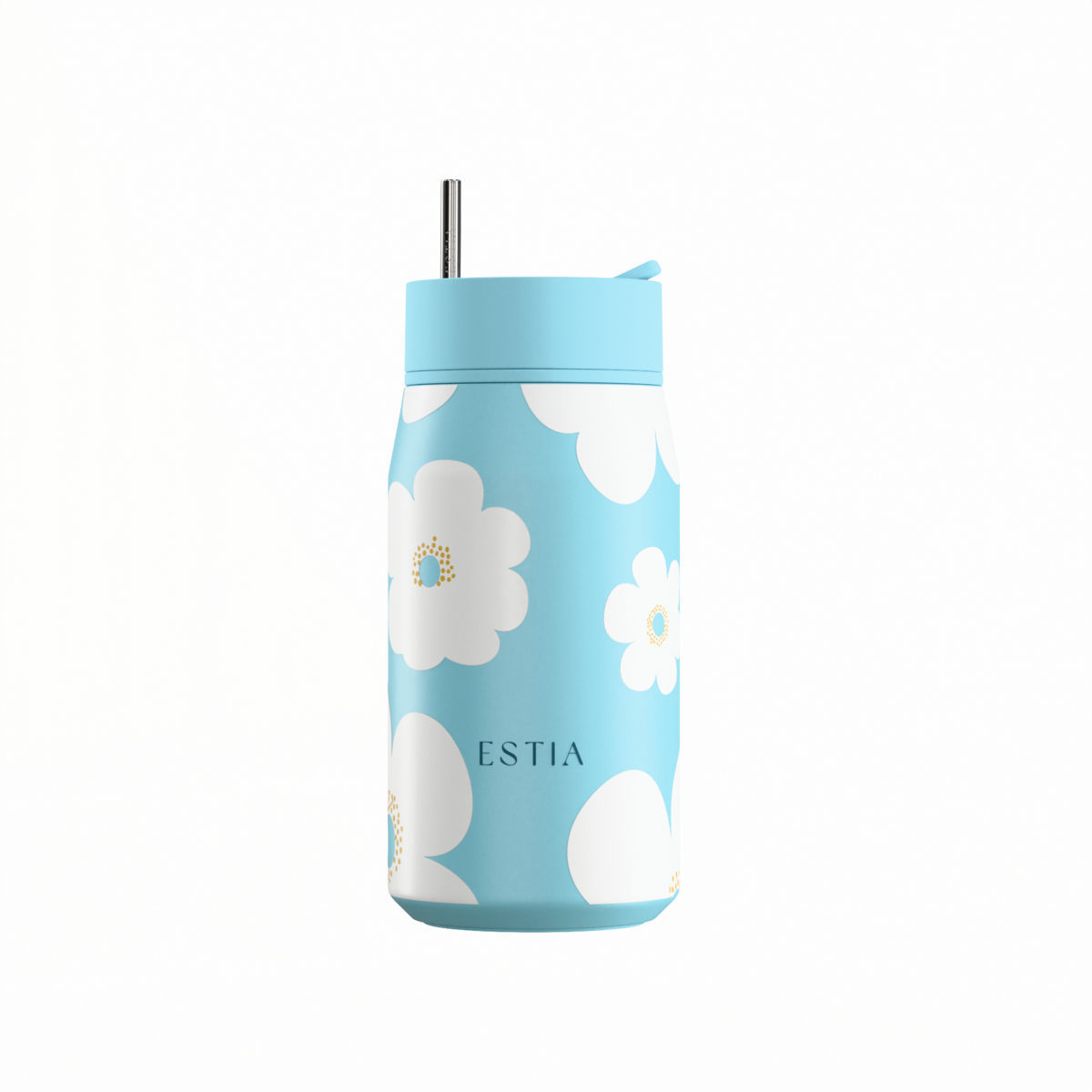 0017860_-lens-save-the-aegean-360ml-blue-daisy ESTIA ΘΕΡΜΟΣ LENS SAVE THE AEGEAN 360ml BLUE DAISY - Image 1