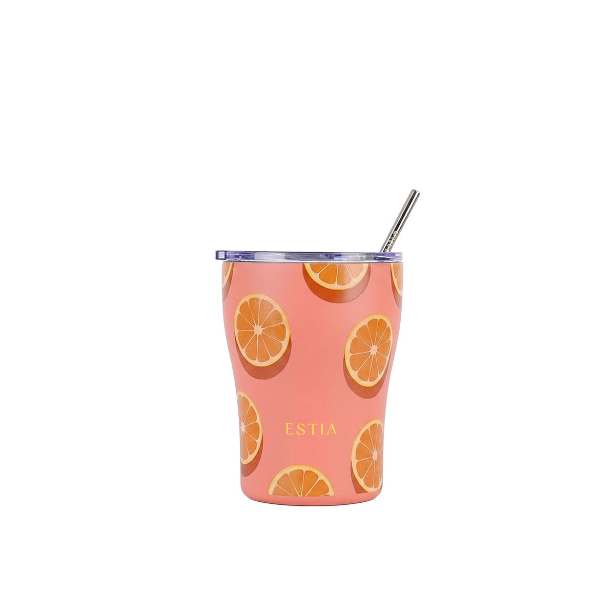 0017912_-coffee-mug-save-the-aegean-350ml-orange-pop ESTIA ΘΕΡΜΟΣ COFFEE MUG SAVE THE AEGEAN 350ml ORANGE POP - Image 1