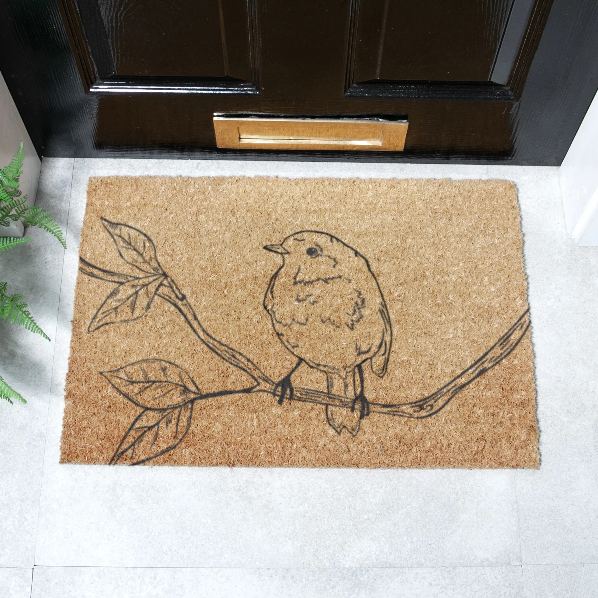 6040-ROBIN_1 Artsy Mats - Χαλάκι Εισόδου Pencil Robin 60x40cm - Image 1