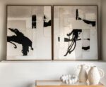Andrea House - Χειροποίητος Πίνακας Ζωγραφικής Abstract Osaka 80x100cm - Image 3