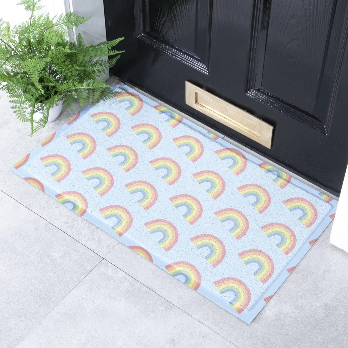 DMW-RAINBOWPASTEL-7040_1-scaled_1200x Artsy Mats - Χαλάκι Εισόδου Pastel Rainbow 70x40cm - Image 1