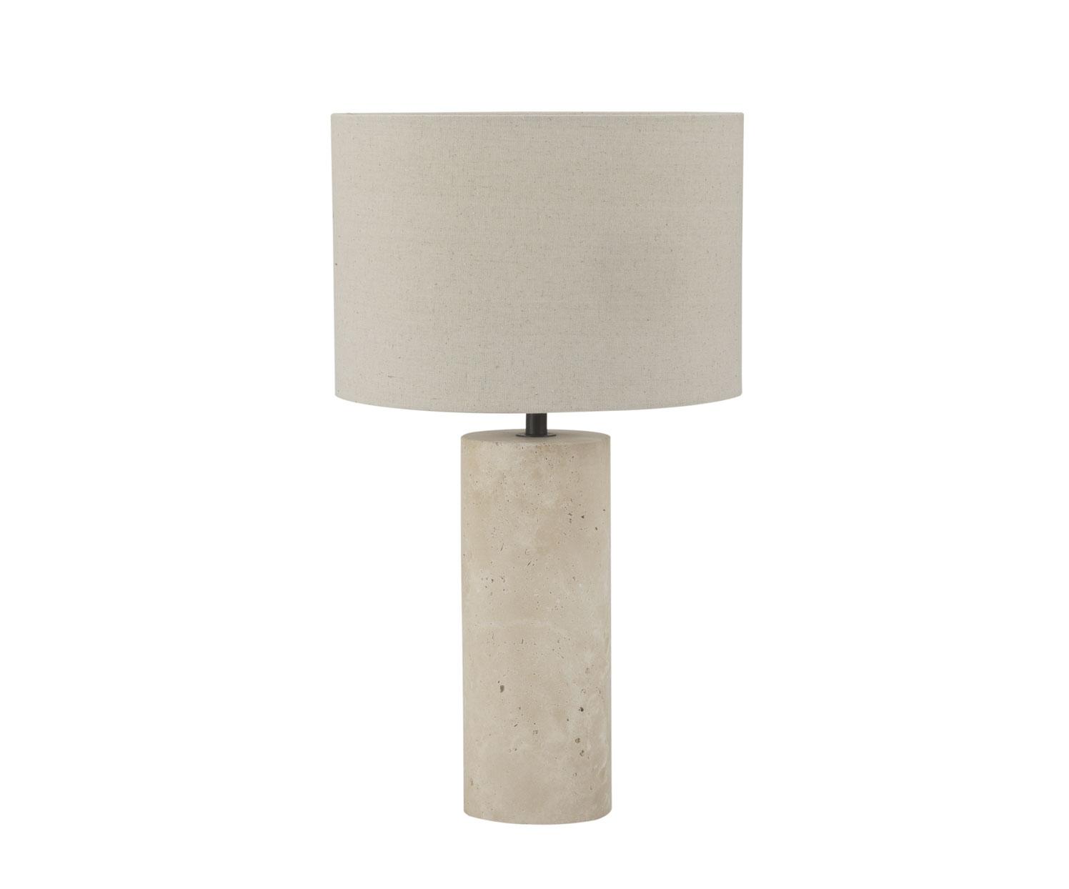 IL74019-01.27FFF507EB67 Andrea House - Επιτραπέζιο Φωτιστικό Glow Travertine Linen - Image 1