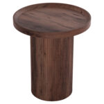 ΒΟΗΘΗΤΙΚΟ ΤΡΑΠΕΖΙ MARGON HM18027 MDF ΣΕ ΣΚΟΥΡΟ ΚΑΦΕ ΞΥΛΟΥ Φ45x50,5Υεκ. - Image 3