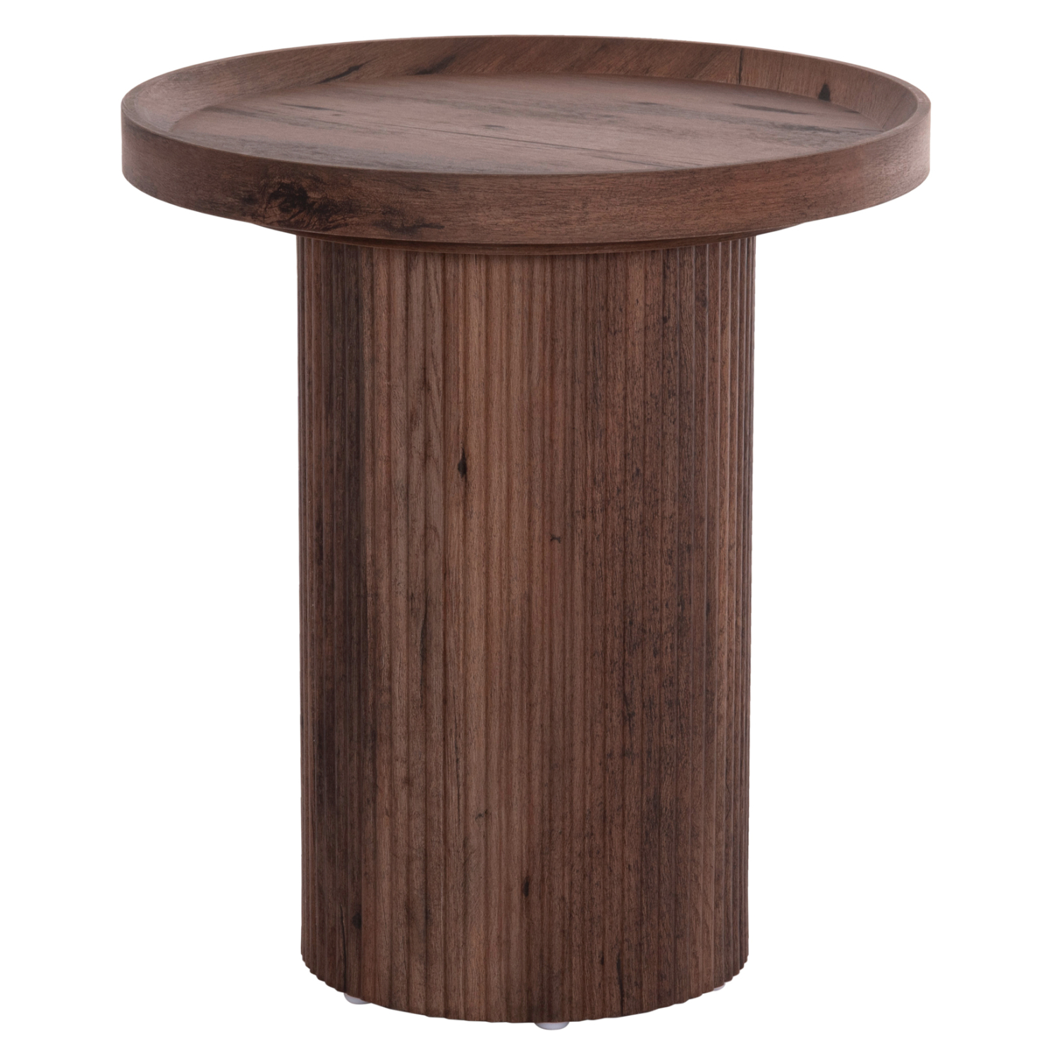 boithitiko-trapezi-fb918027-mdf-se-skoyr ΒΟΗΘΗΤΙΚΟ ΤΡΑΠΕΖΙ MARGON HM18027 MDF ΣΕ ΣΚΟΥΡΟ ΚΑΦΕ ΞΥΛΟΥ Φ45x50,5Υεκ. - Image 1