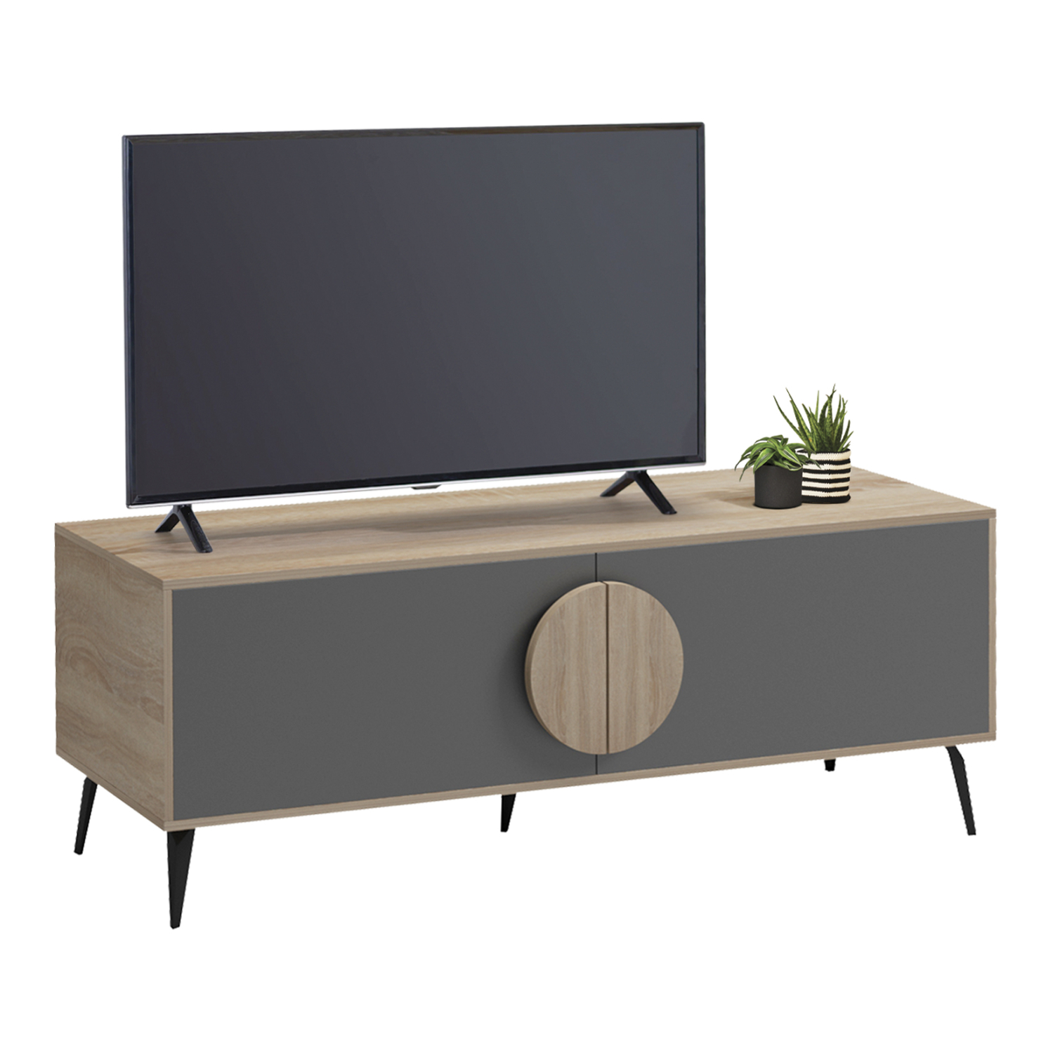 epiplo-tileorasis-fb91836913-melamini-so ΕΠΙΠΛΟ ΤΗΛΕΟΡΑΣΗΣ SAVORE HM18369.13 ΜΕΛΑΜΙΝΗ SONAMA/ΓΚΡΙ 140Χ35.5Χ51Υεκ. - Image 1