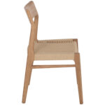 ΚΑΡΕΚΛΑ PONTUS HM9322.11 RUBBERWOOD ΜΕ ΚΑΘΙΣΜΑ ΣΧΟΙΝΙ- ΦΥΣΙΚΟ 47X52X80Υεκ. - Image 4